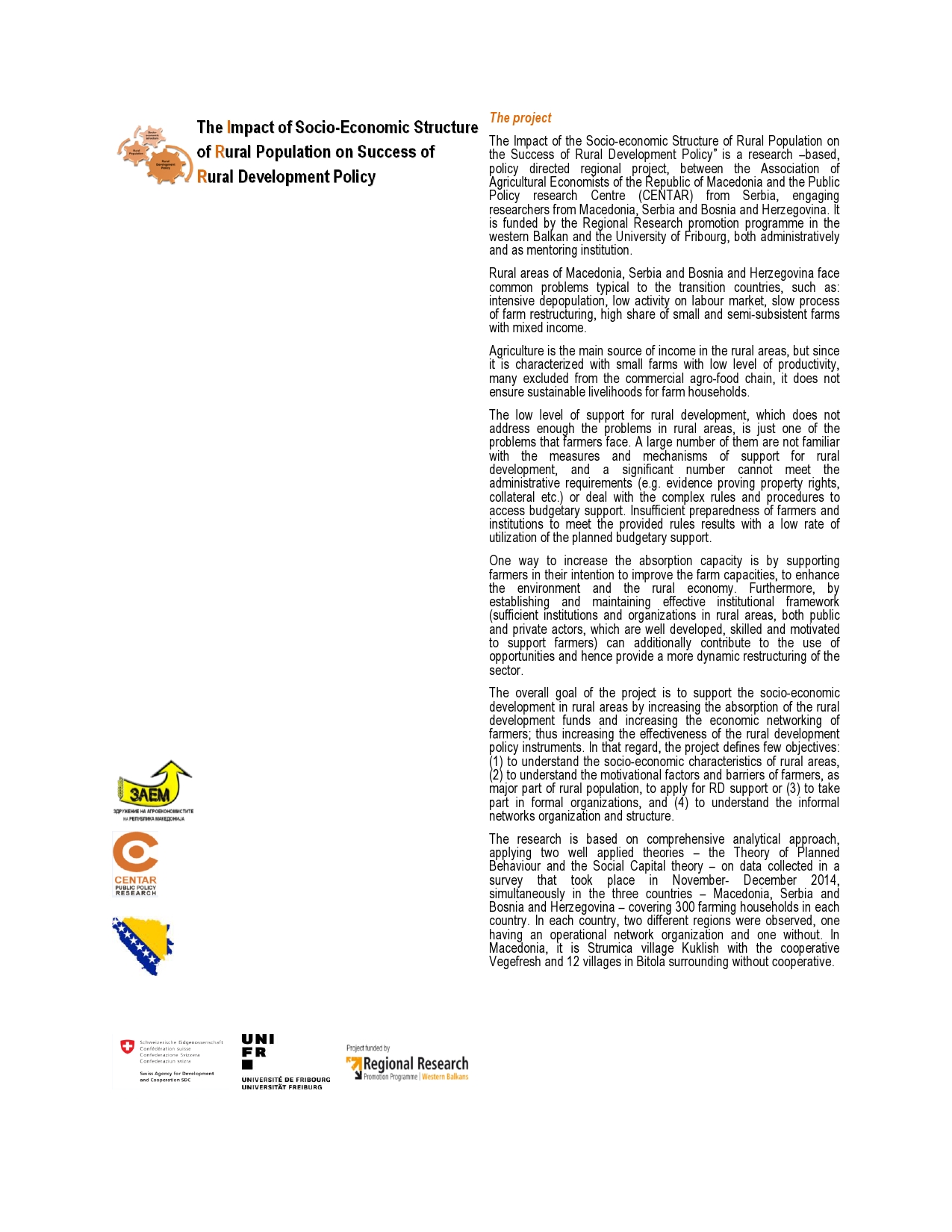 The Impact of the Socio-economic Structure of Rural Population on the Success of Rural Development Policy - Policy Brief